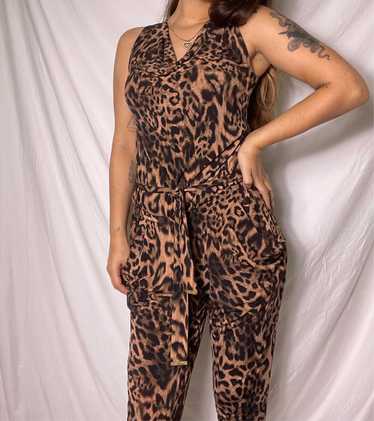 NEW Michael Kors leopard jumpsuit, Size M