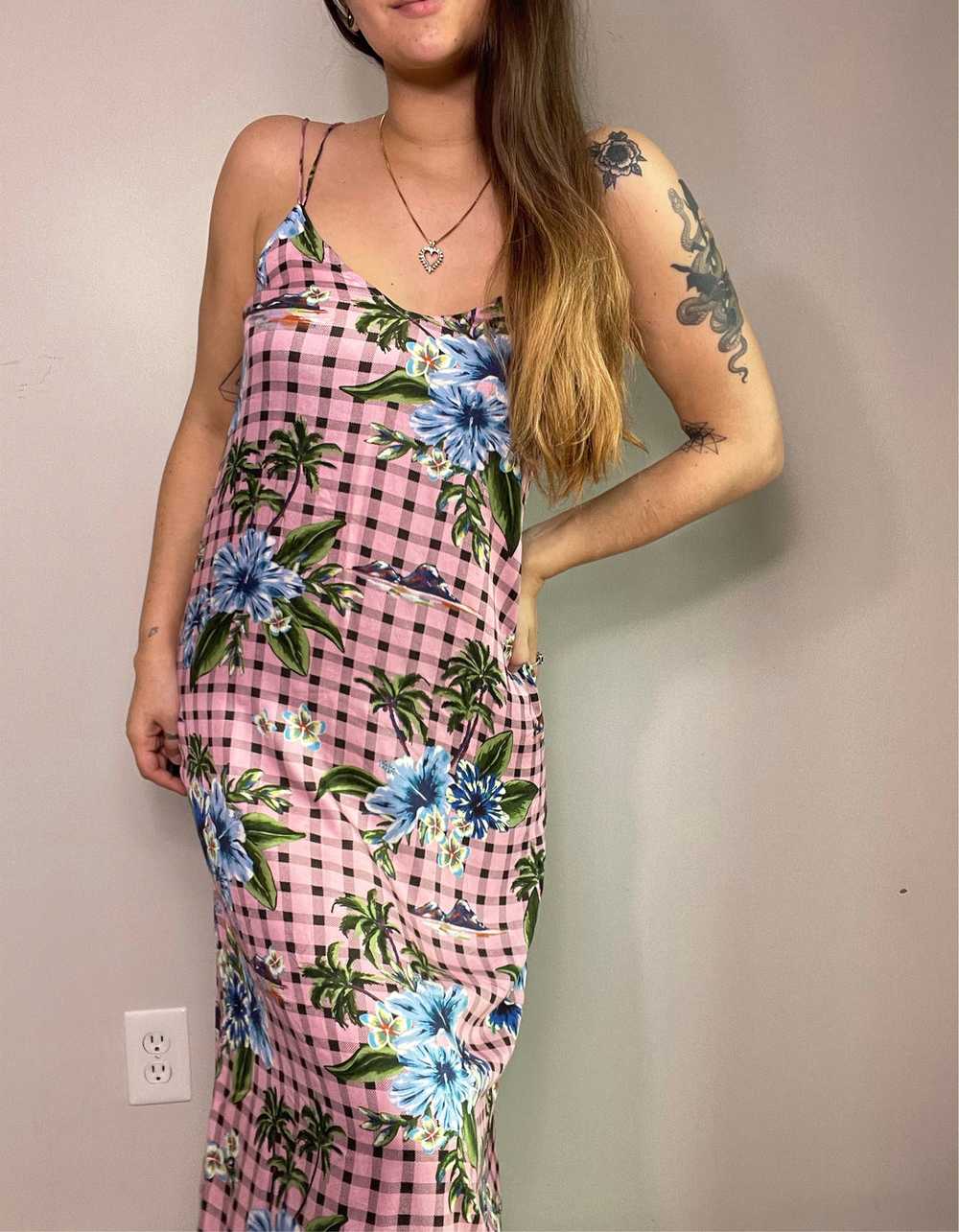 NEW Zara tropical midi dress, Size M - image 2