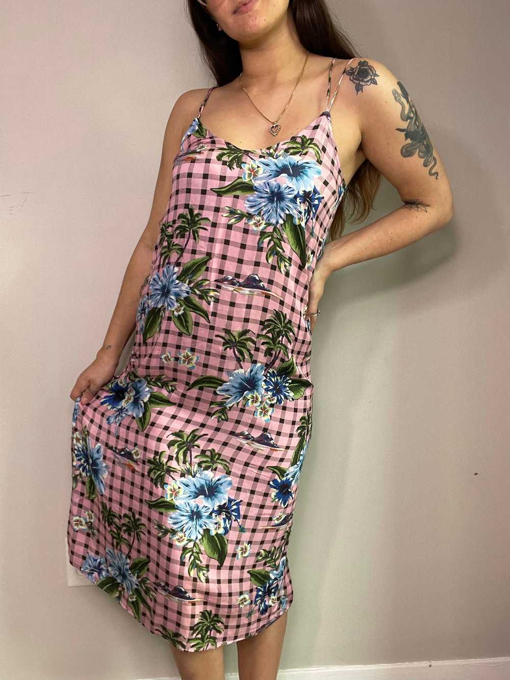 NEW Zara tropical midi dress, Size M - image 5