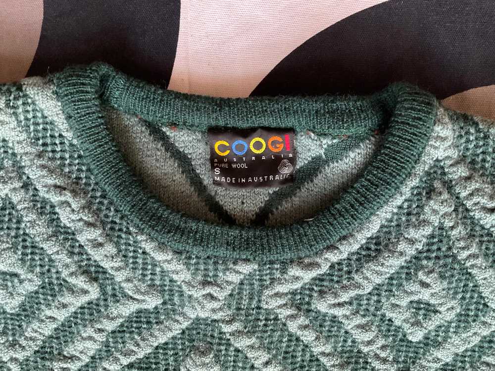 Vintage COOGI 3D knitted crew neck woollen jumper… - image 4