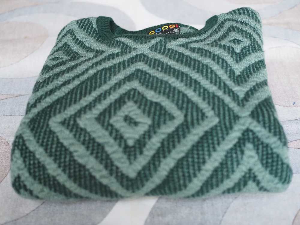 Vintage COOGI 3D knitted crew neck woollen jumper… - image 5