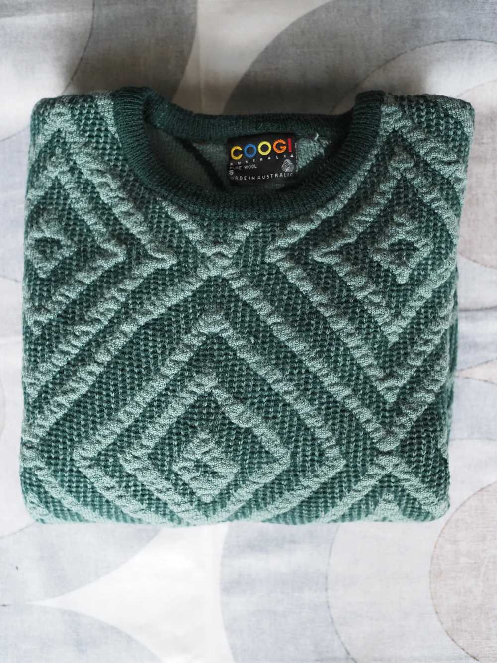 Vintage COOGI 3D knitted crew neck woollen jumper… - image 7