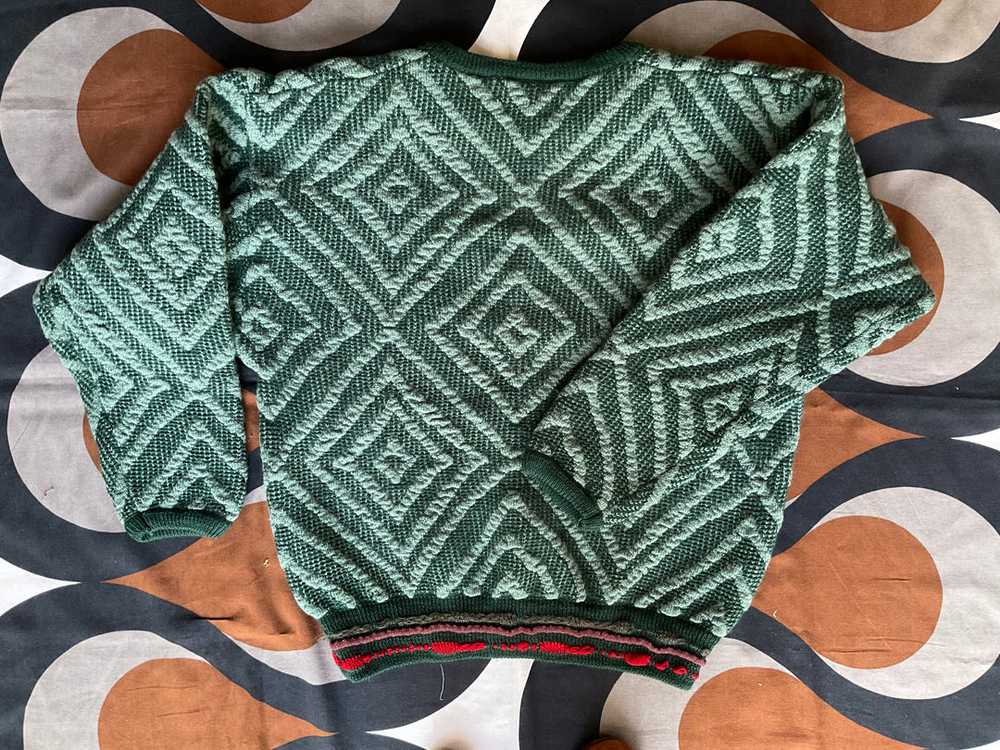 Vintage COOGI 3D knitted crew neck woollen jumper… - image 9