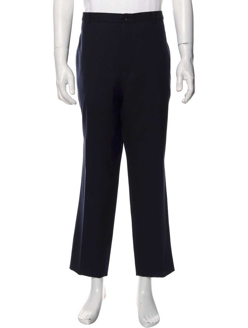 Burberry Prorsum Navy Wool Slim Trousers - image 1