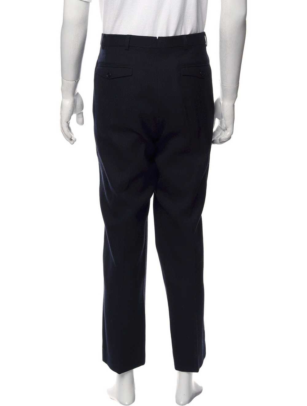 Burberry Prorsum Navy Wool Slim Trousers - image 3