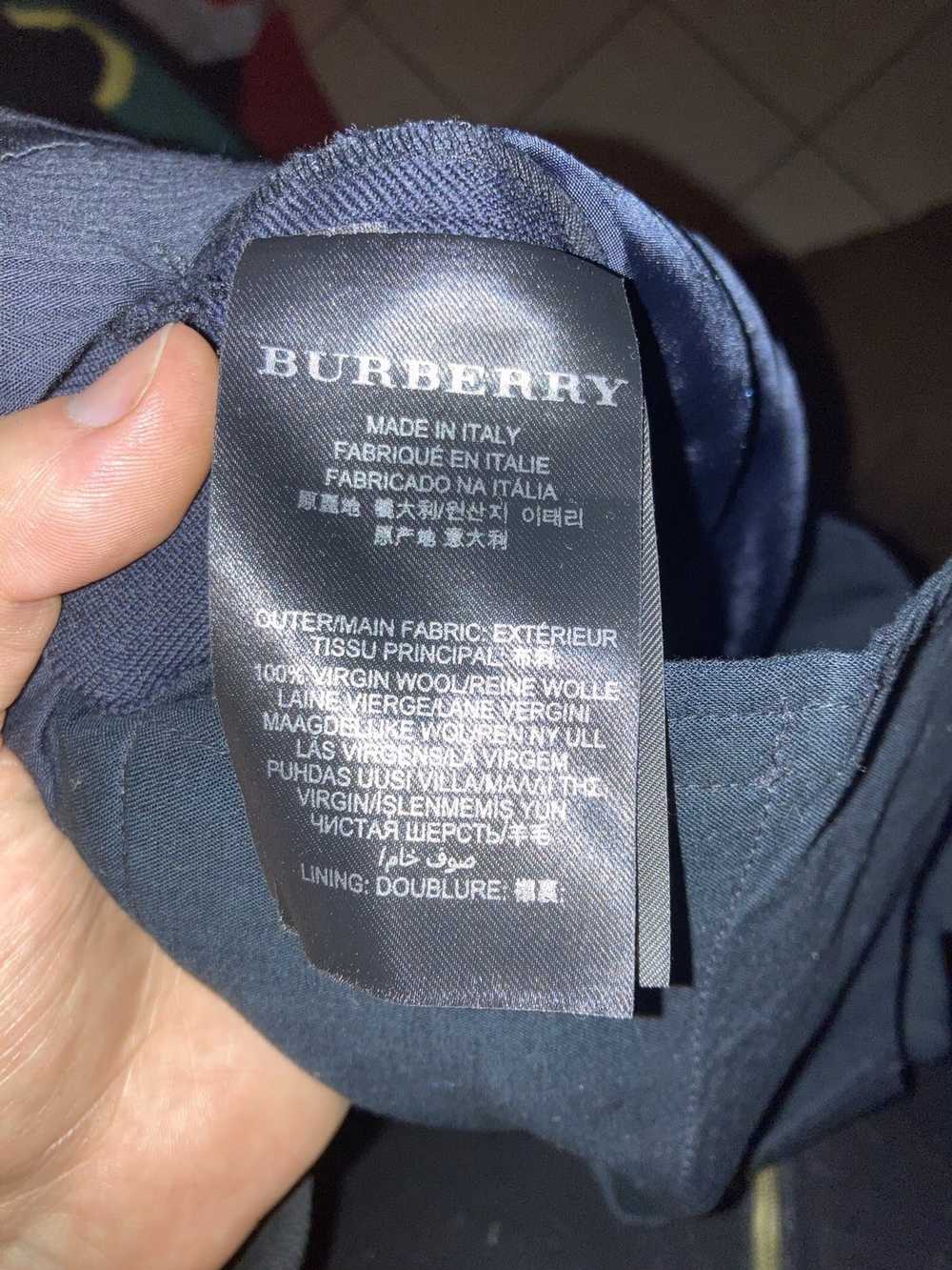 Burberry Prorsum Navy Wool Slim Trousers - image 5