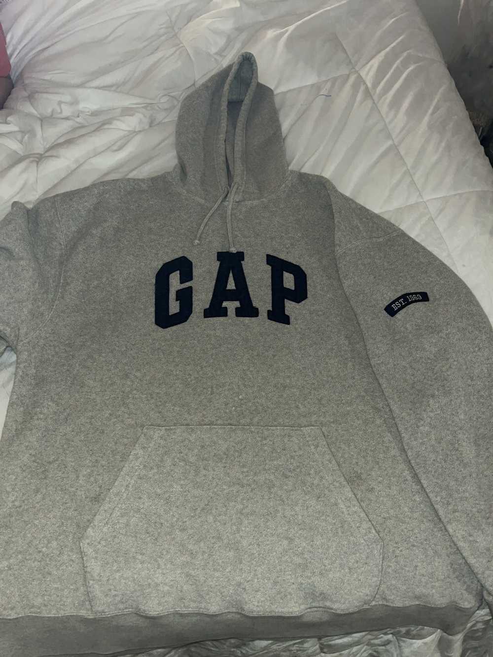 Gap Gap hoodie center text logo - image 1