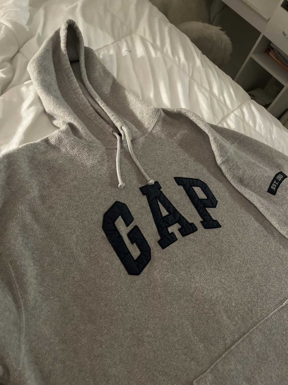 Gap Gap hoodie center text logo - image 4