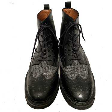 Mr. Bs For Aldo MR. B's Men's Black Leather/ Tweed