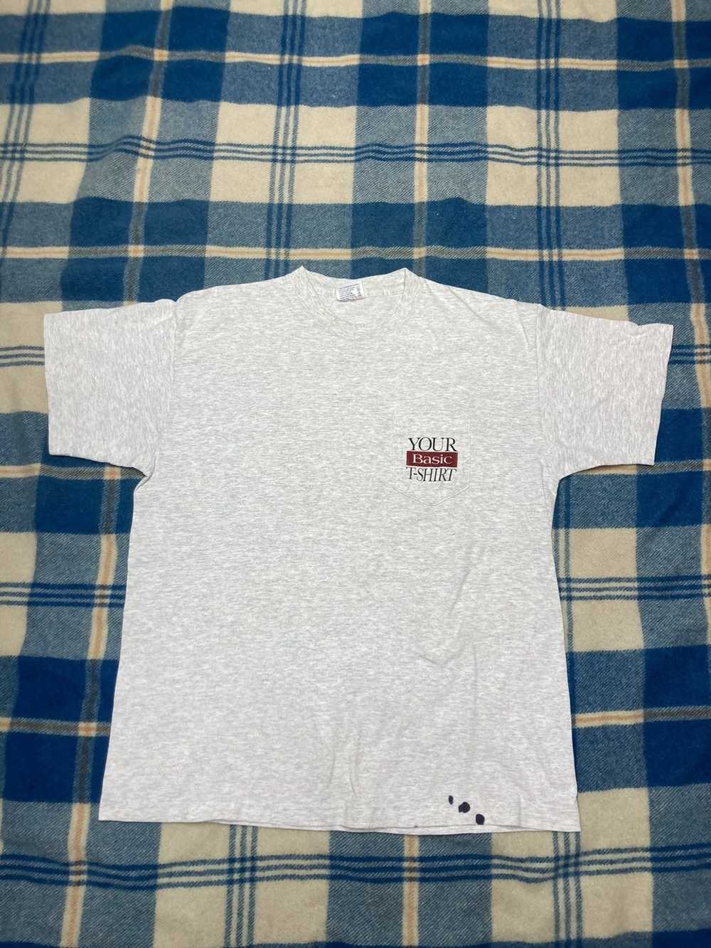 Vintage Vintage single stitch t shirt basic 80s 9… - image 6