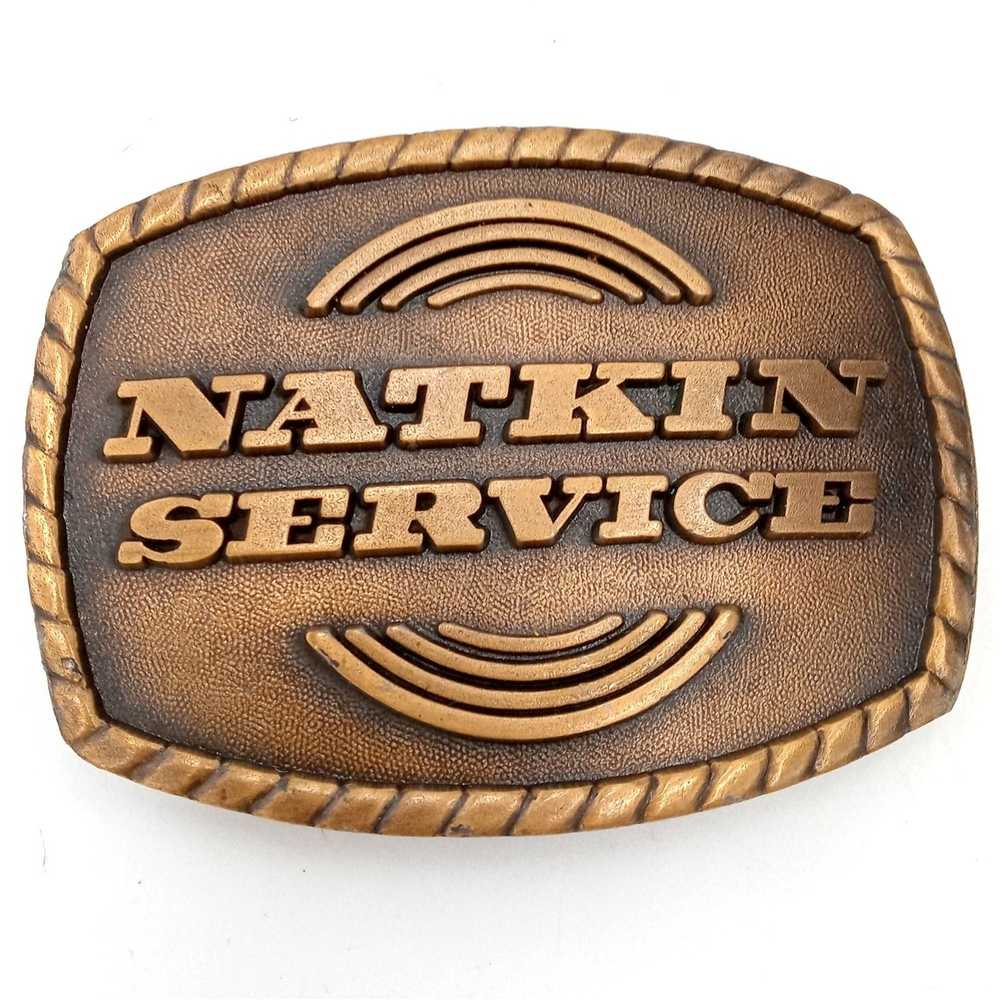 Other Natkin Service Belt Buckle Vintage Mechanic… - image 1