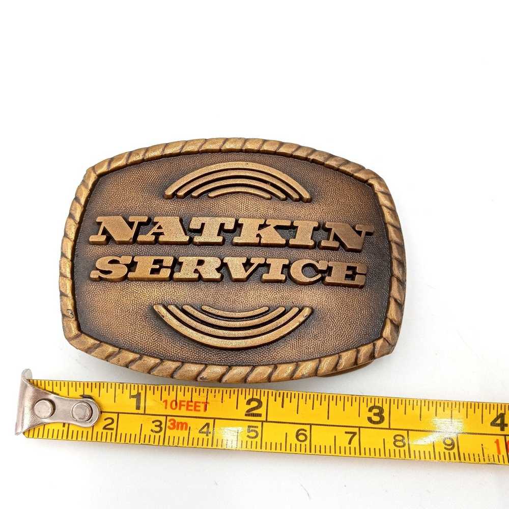 Other Natkin Service Belt Buckle Vintage Mechanic… - image 2