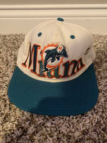 NFL MIAMI DOLPHINS GREEN OLD SCHOOL SNAPBACK CAP HAT - Sinbad Sports Store