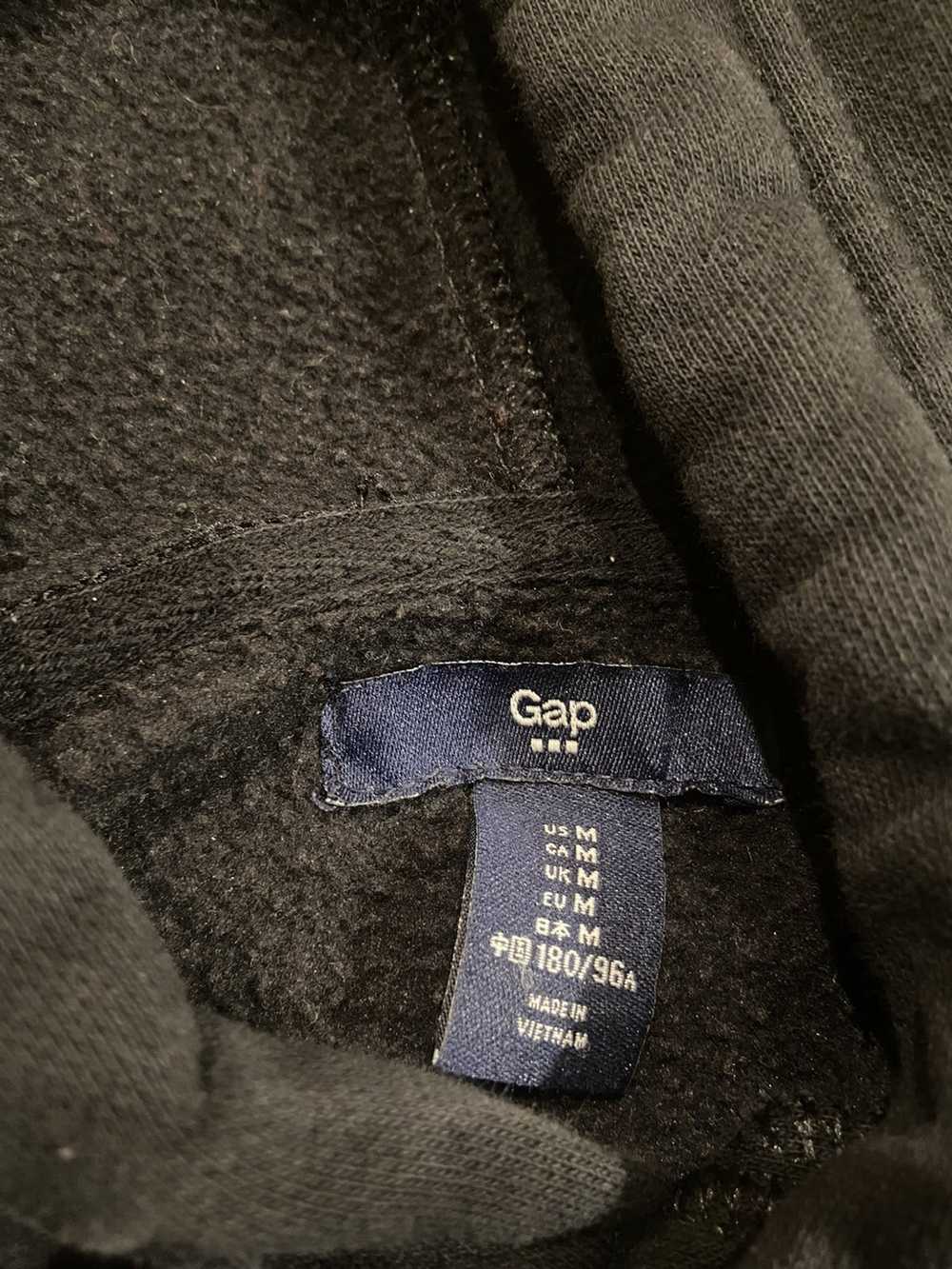 Gap × Vintage Gap Big Logo Spellout Flannel Hoodi… - image 2