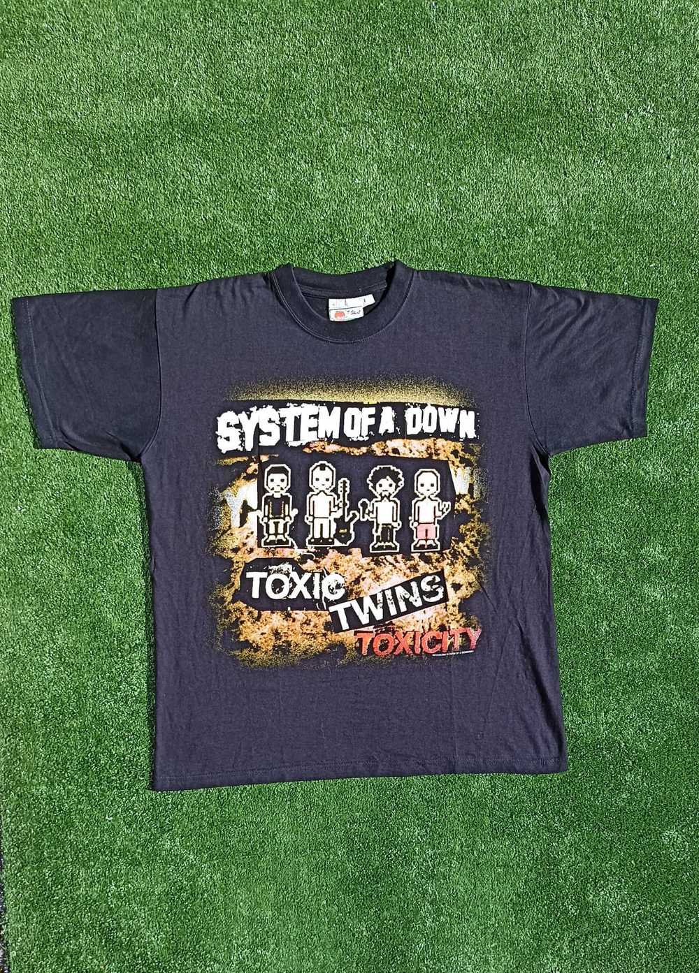 System of a down toxic twins 2001 vintage tshirt - image 1