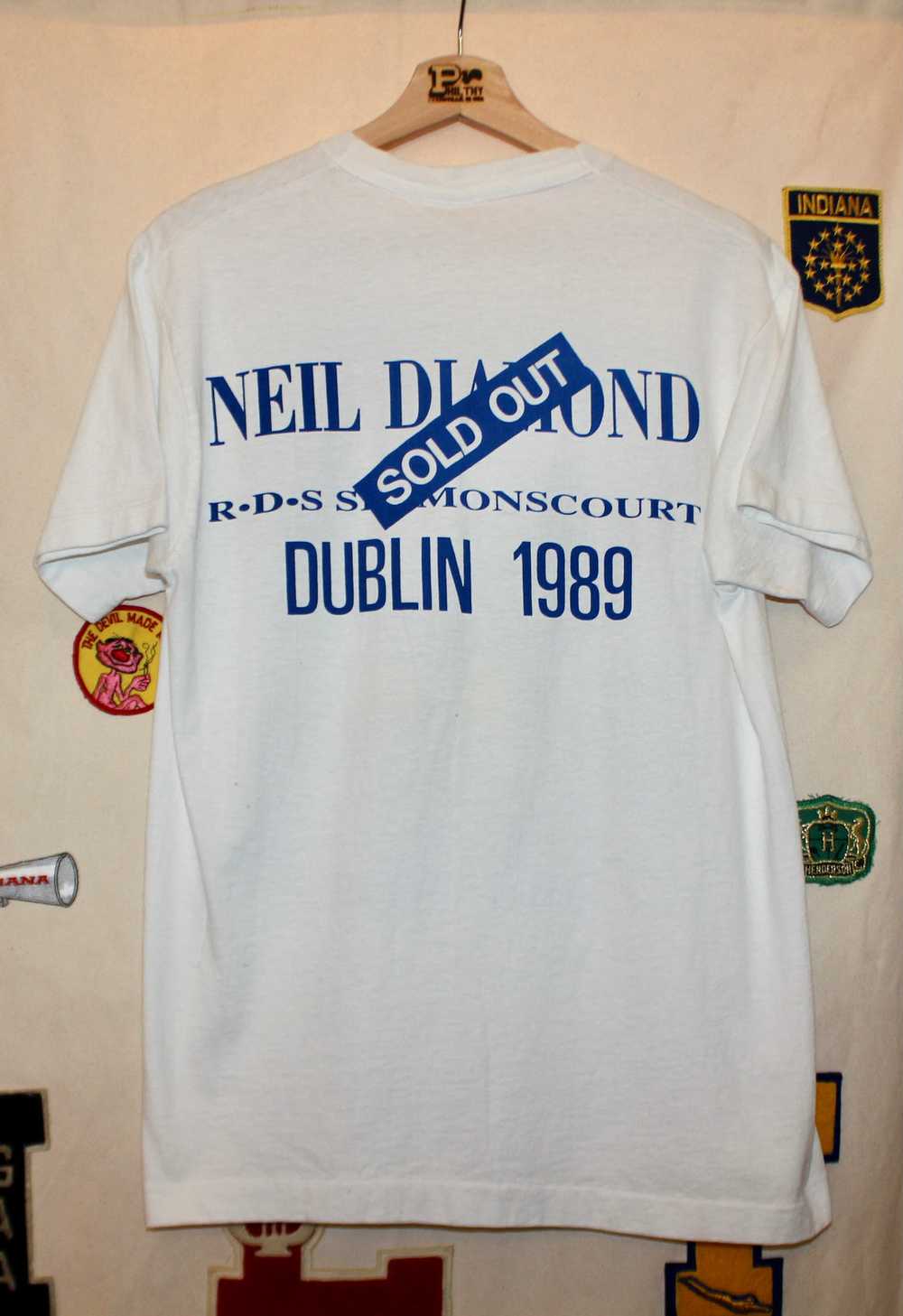 1989 Neil Diamond Tour T-Shirt: L - image 2