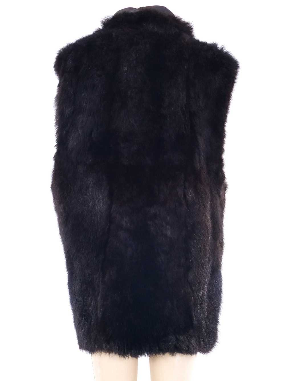 Chocolate Fur Longline Vest - image 3