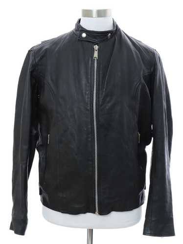 1980's Route 66 Mens Mod Motorcycle Leather Jacket