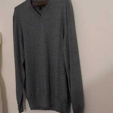 Jos. A. Bank jos. a bank blue gray wool blend v n… - image 1