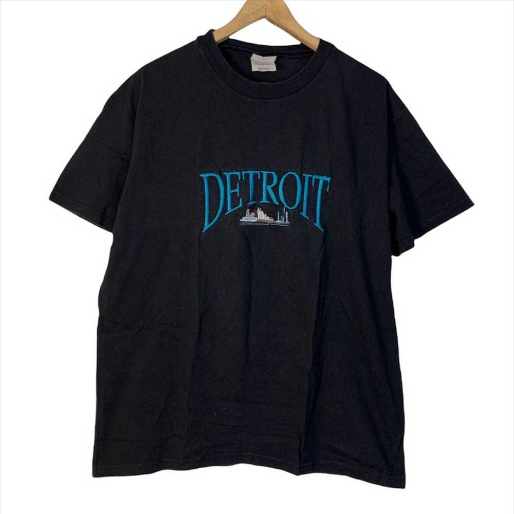 Vintage Vintage Detroit Black T-shirt - image 1