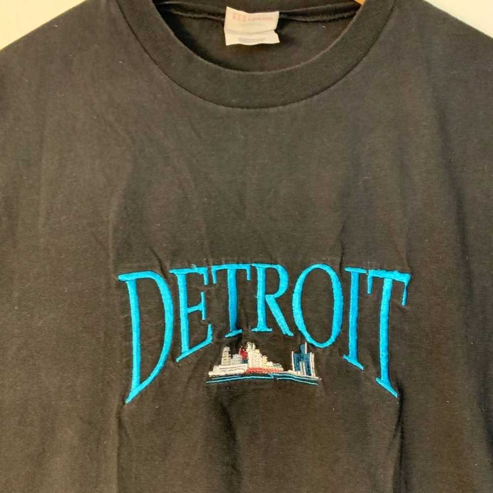 Vintage Vintage Detroit Black T-shirt - image 2
