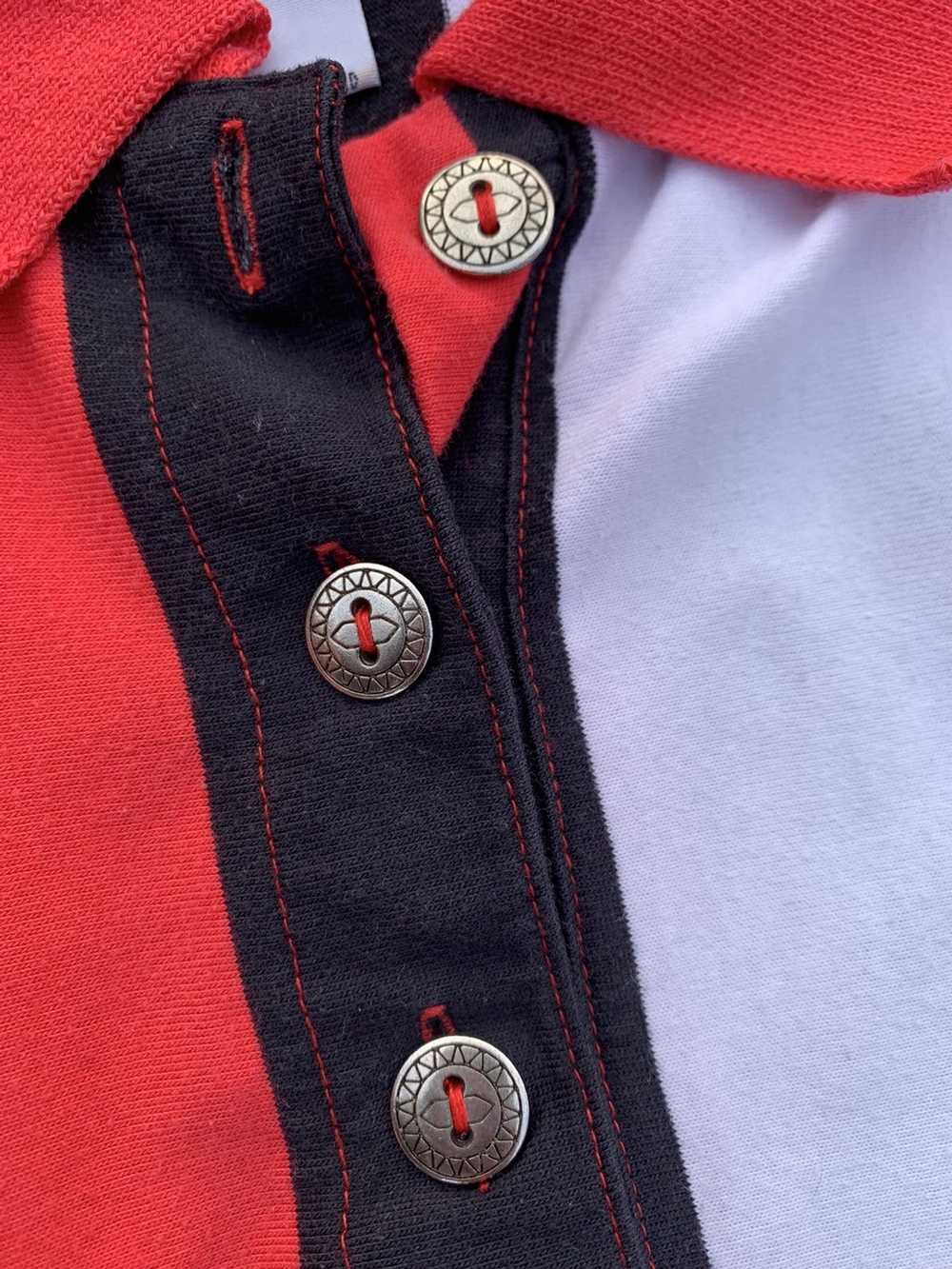 Chicago Bulls × Vintage Vintage Striped Polo Shirt - image 3