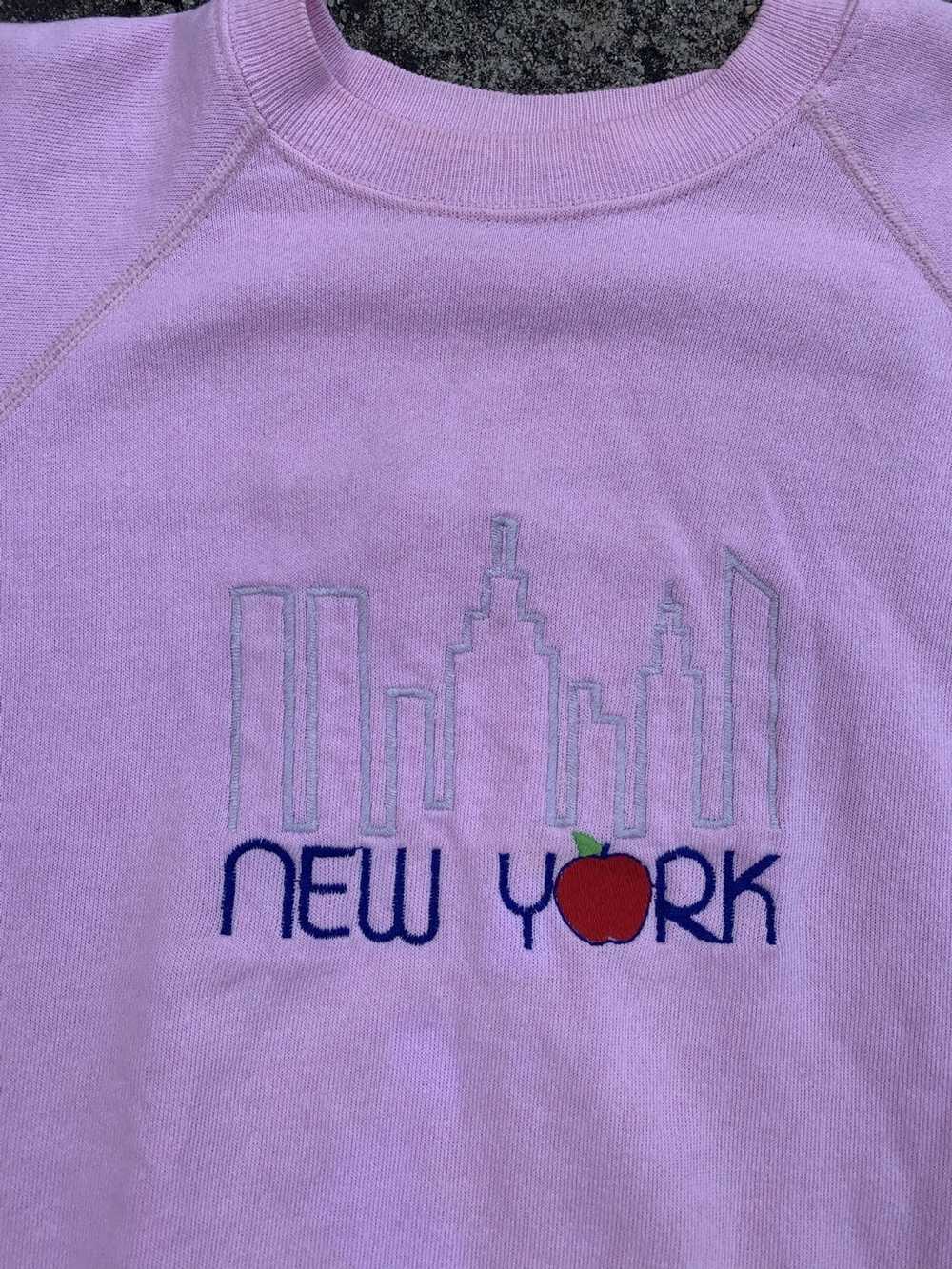 Hanes × Vintage Vintage 90s 80s New York Sweatshi… - image 2