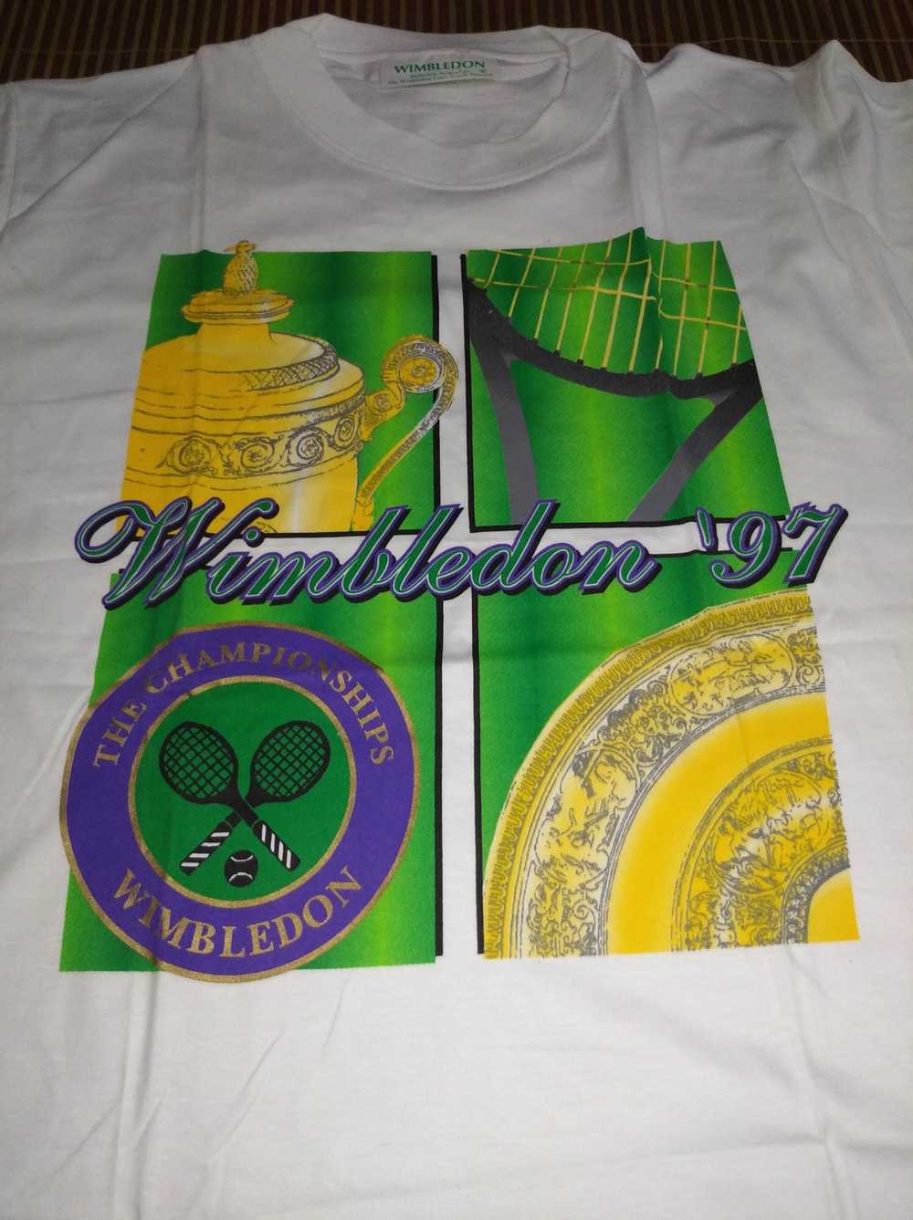 Rare × Vintage Vintag Wimbledon 1997 tennis T-Shi… - image 2