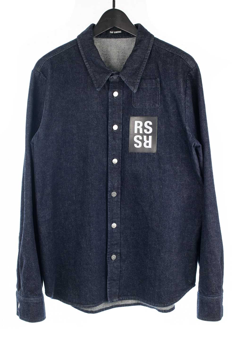 “RS” Patchwork Heavy Denim Shirt Jacket - image 1