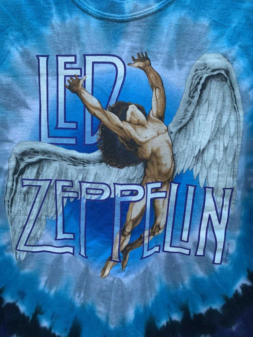 Led Zeppelin × Vintage Vintage Liquid Blue Led Ze… - image 2