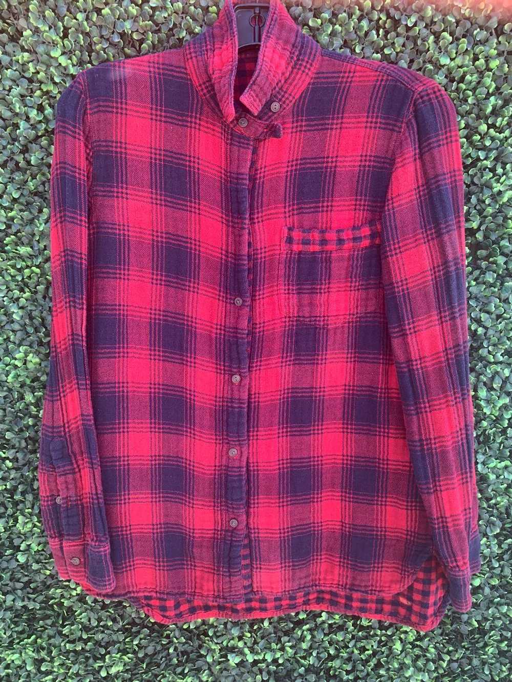 SOFT LS BD FLANNEL W NIRVANA SMILE HAND PAINTED D… - image 3