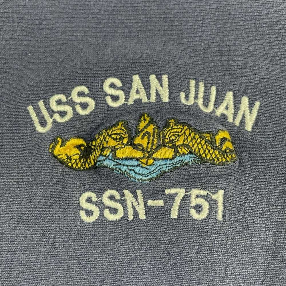 Lee × Vintage Vtg USS San Juan Lee crossgrain swe… - image 3