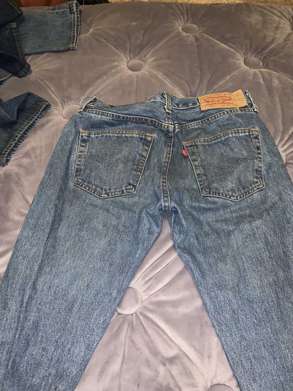 Levi's Vintage Clothing Levi’s 501 light wash dis… - image 3