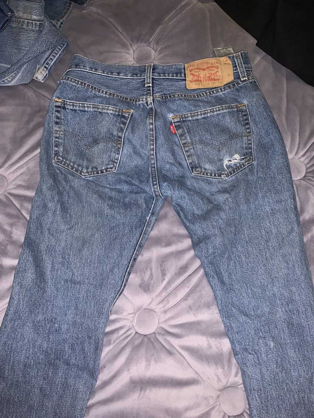 Levi's Vintage Clothing 501 Levi's USA Worn Faded… - image 4