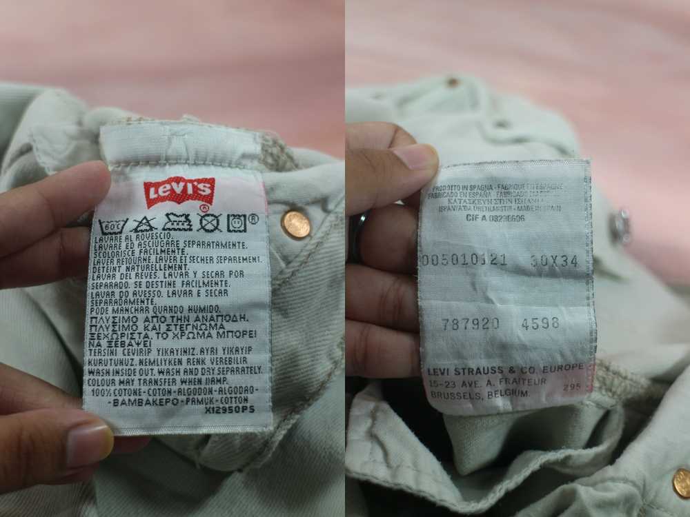 Levi's Waist 27 inch Vintage Levi's 501 Soft Grey - image 8