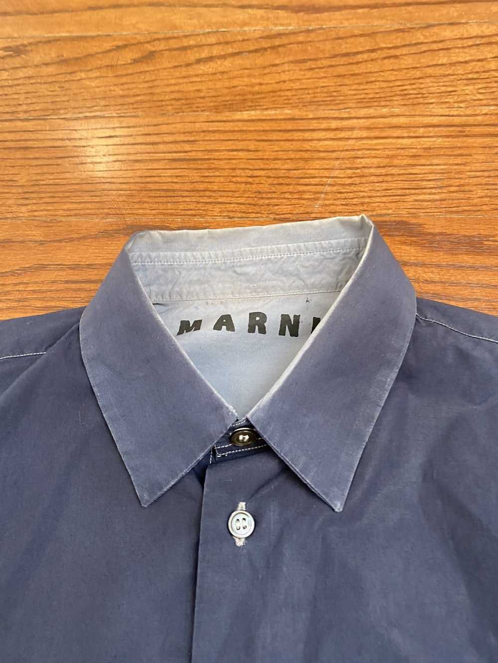 Marni Marni Two Tone Button up Shirt size small - image 2