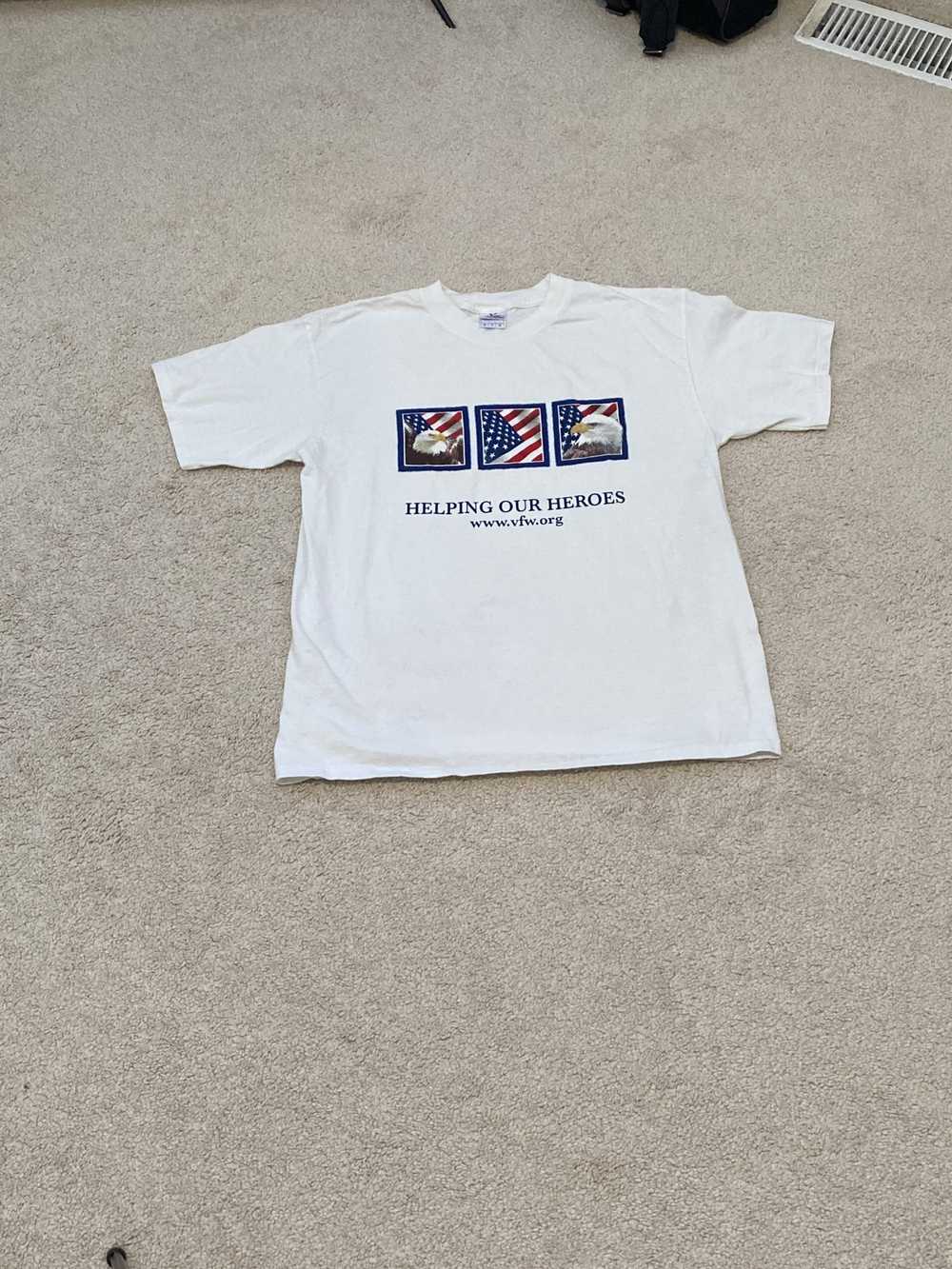 Vintage vintage USA Veterans tee - image 1