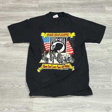 Harley Davidson Vintage 1991 Pow Mia Biker Shirt - image 1