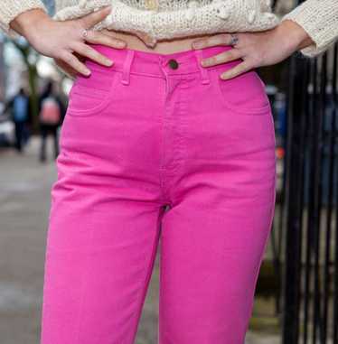 90s Hot Pink Jeans - image 1