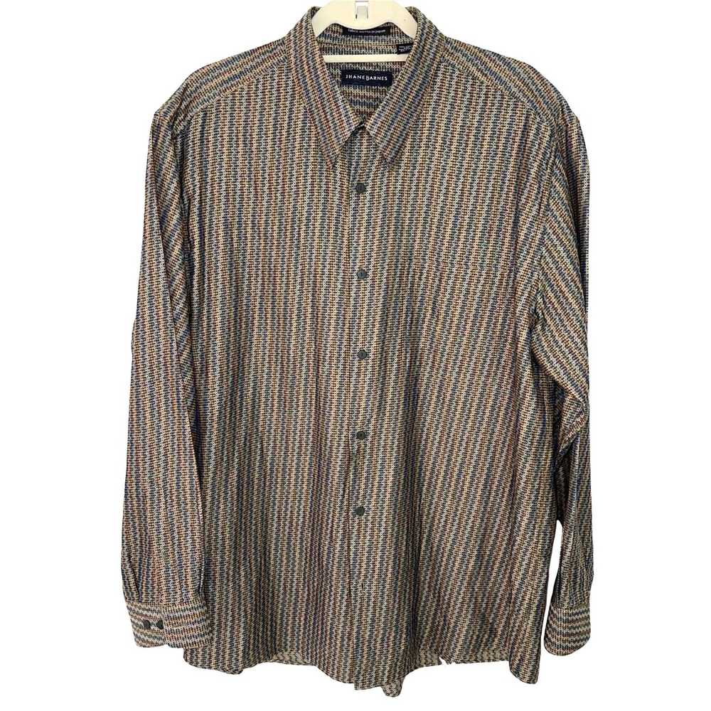 Jhane Barnes Jhane Barnes Shirt XL Vintage Woven … - image 1