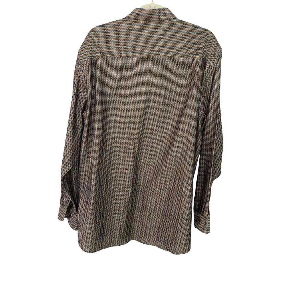 Jhane Barnes Jhane Barnes Shirt XL Vintage Woven … - image 2