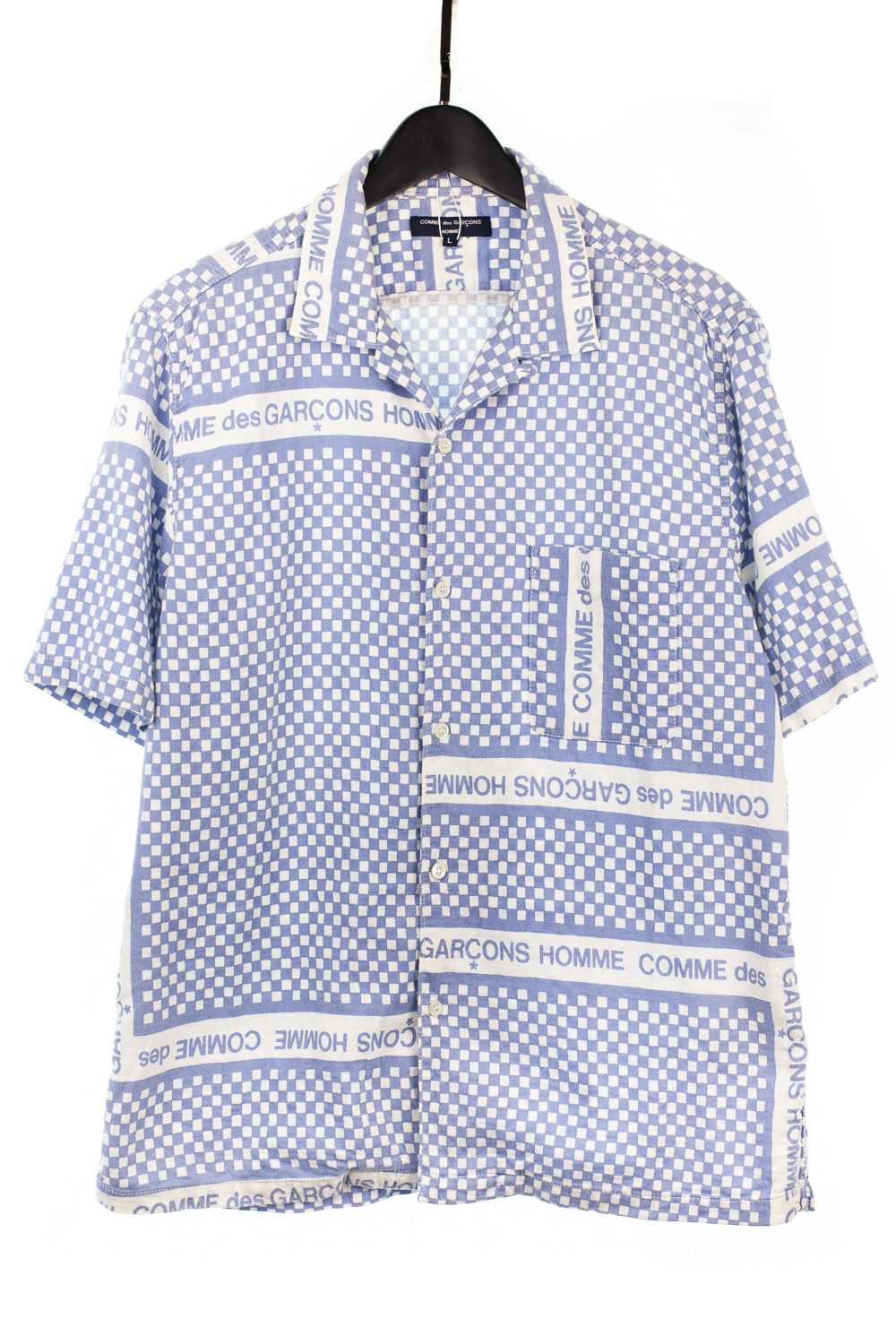 SS02 Open Collar Checkered Shirt - image 1