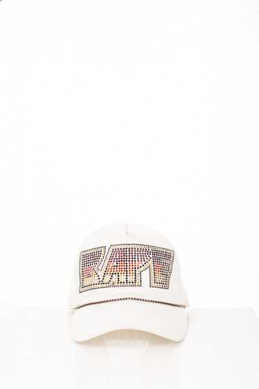 06 “KISS” White Swarovski Trucker Hat