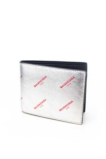 All Over Logo Print Leather Wallet