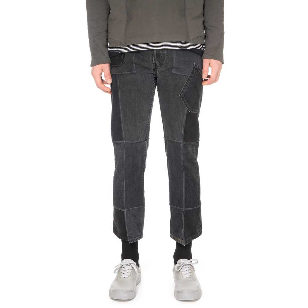“The Jean” Reconstructed Patchwork Denim (Grey) - image 3