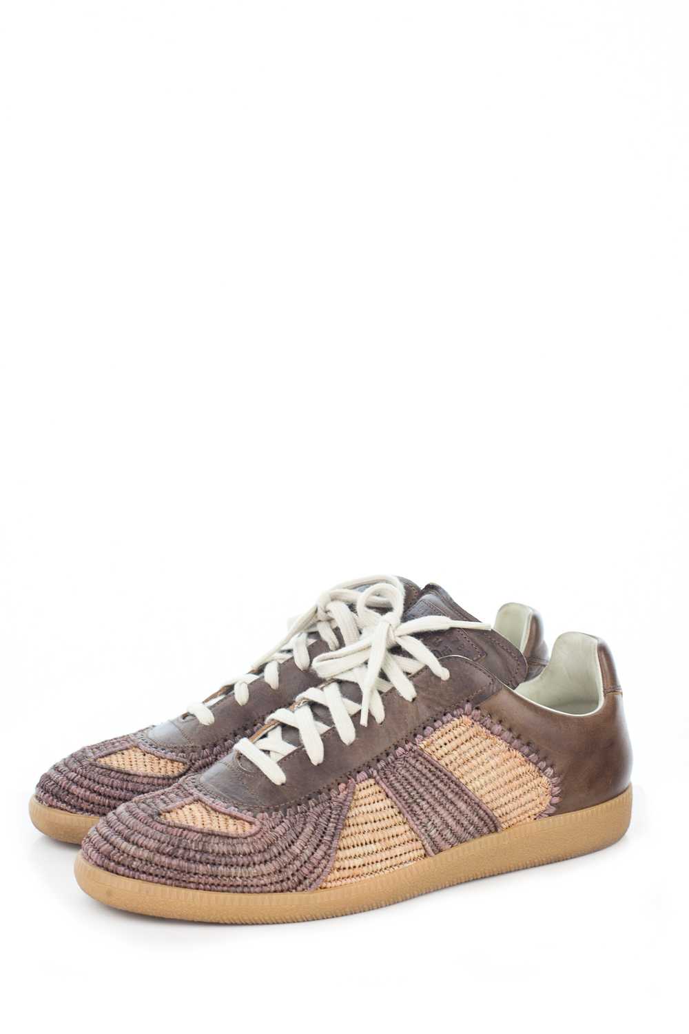 Woven Basketweave German Army Trainers - image 2