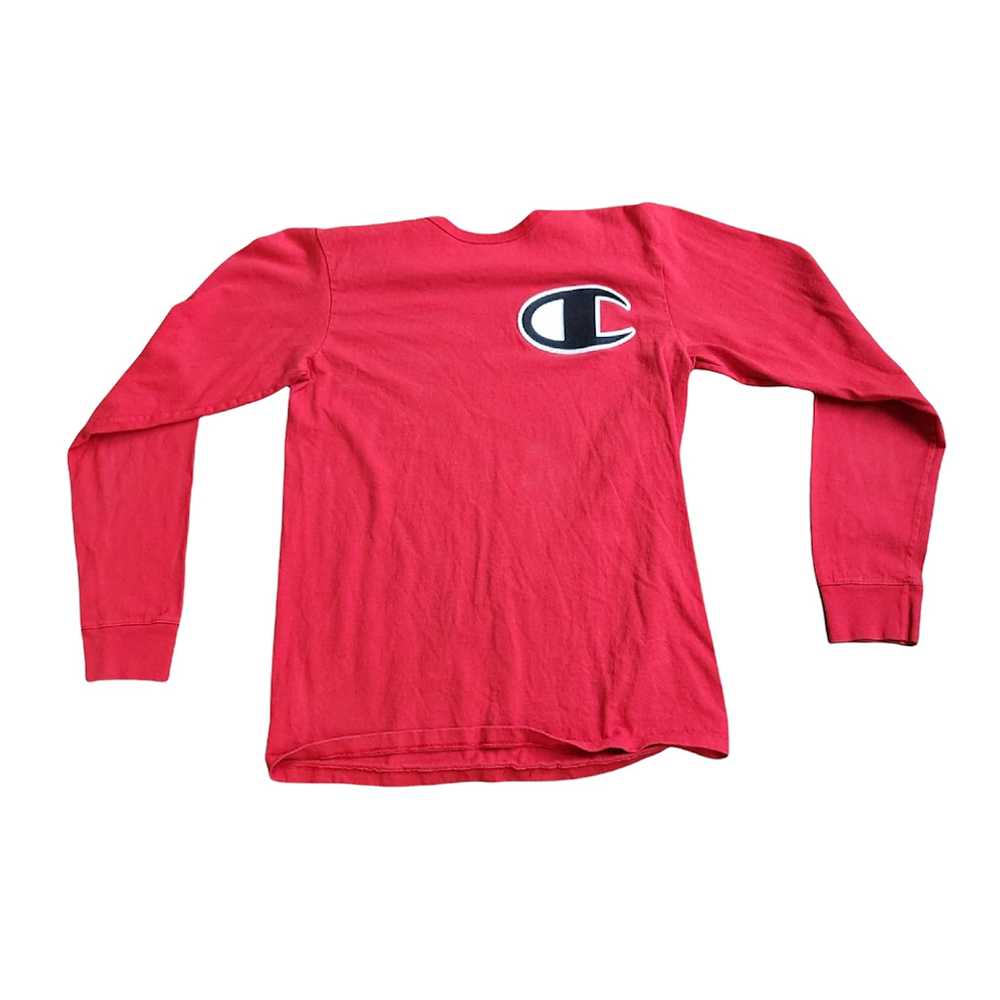 Vintage Champion Red Long Sleeve T-shirt (mens sz… - image 1