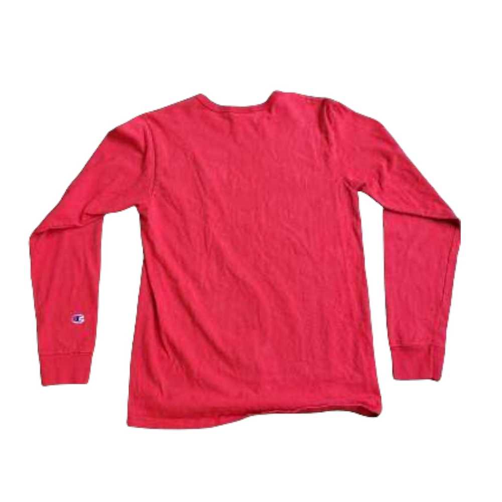 Vintage Champion Red Long Sleeve T-shirt (mens sz… - image 2