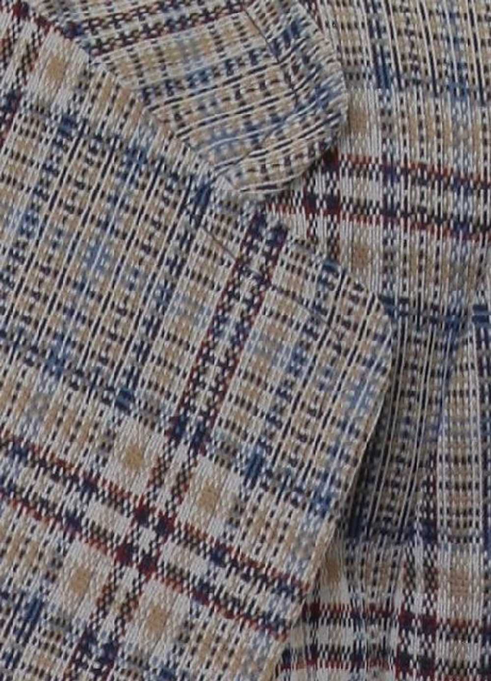 1970's Sears Travelknit Mens Plaid Disco Blazer S… - image 2