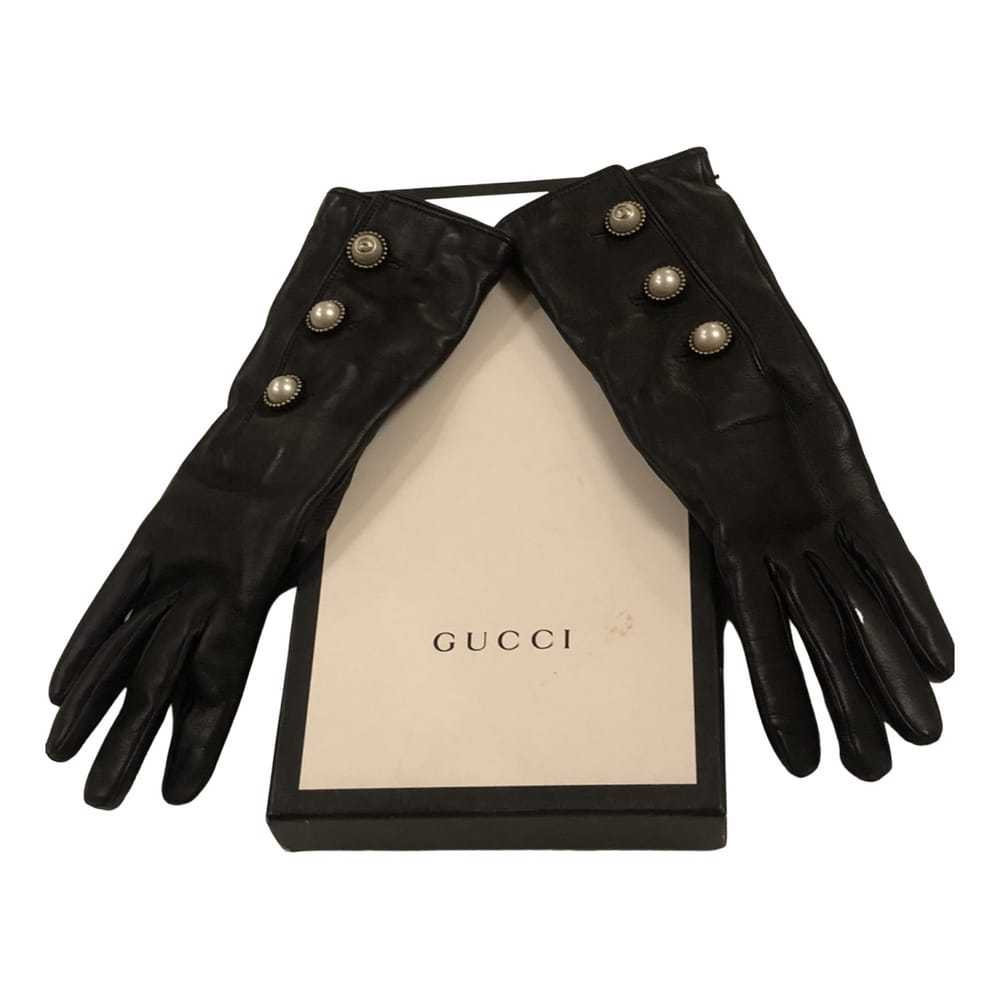 Gucci Leather long gloves - image 1